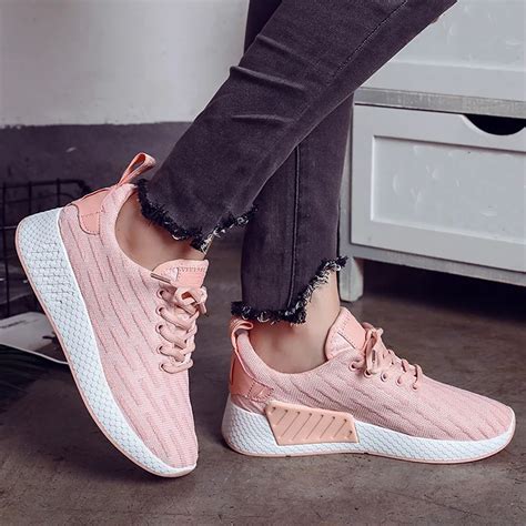 Women's Pink Walking Shoes 